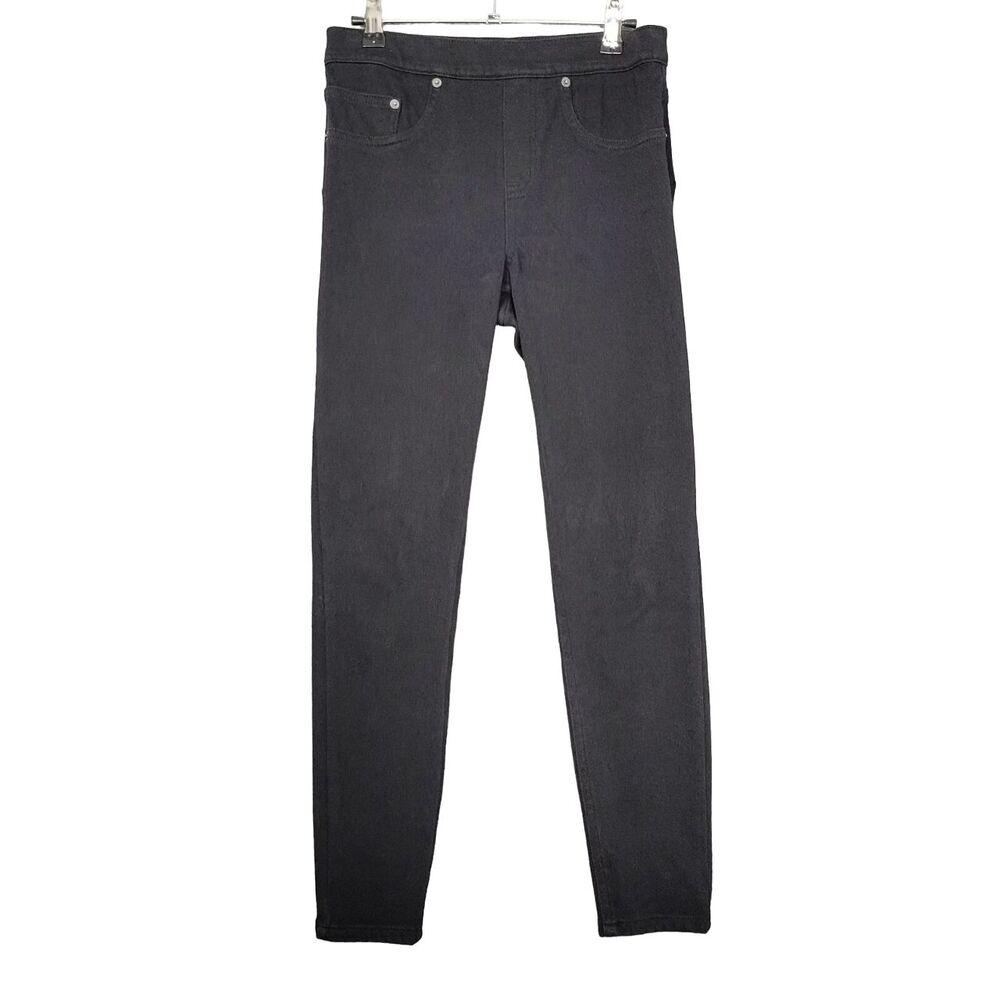 SPANX SH0115 Ready to WOW Black Skinny Crop Denim Leggings Jeggings SIZE MEDIUM